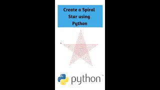 Learn to create a spiral star using Python Turtle