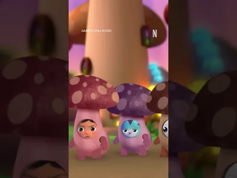 These mushrooms are SOOO grumpy 🍄 Gabby's Dollhouse is now playing on Netflix!