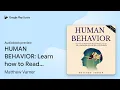 HUMAN BEHAVIOR Learn how to Read People by Matthew Varner book