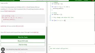 Basic JavaScript Iterate with JavaScript For Loops free code camp Dani