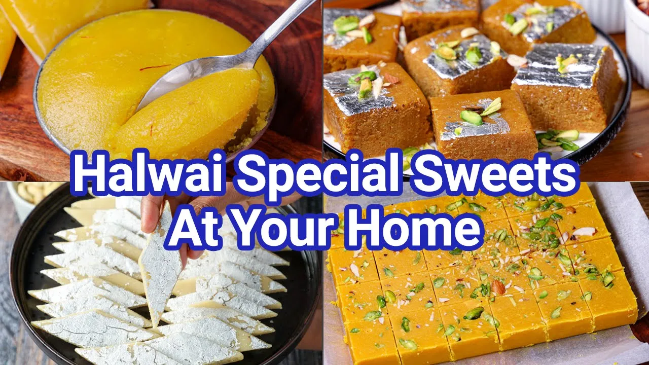 Make Halwai Style Special Sweets at Home - Less than 30 Minutes   Quick & Easy Desserts Recipes