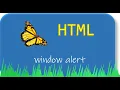 HTML - window alert