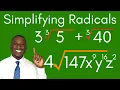 How to Simplify Radicals With Variables Exponents Cube Roots