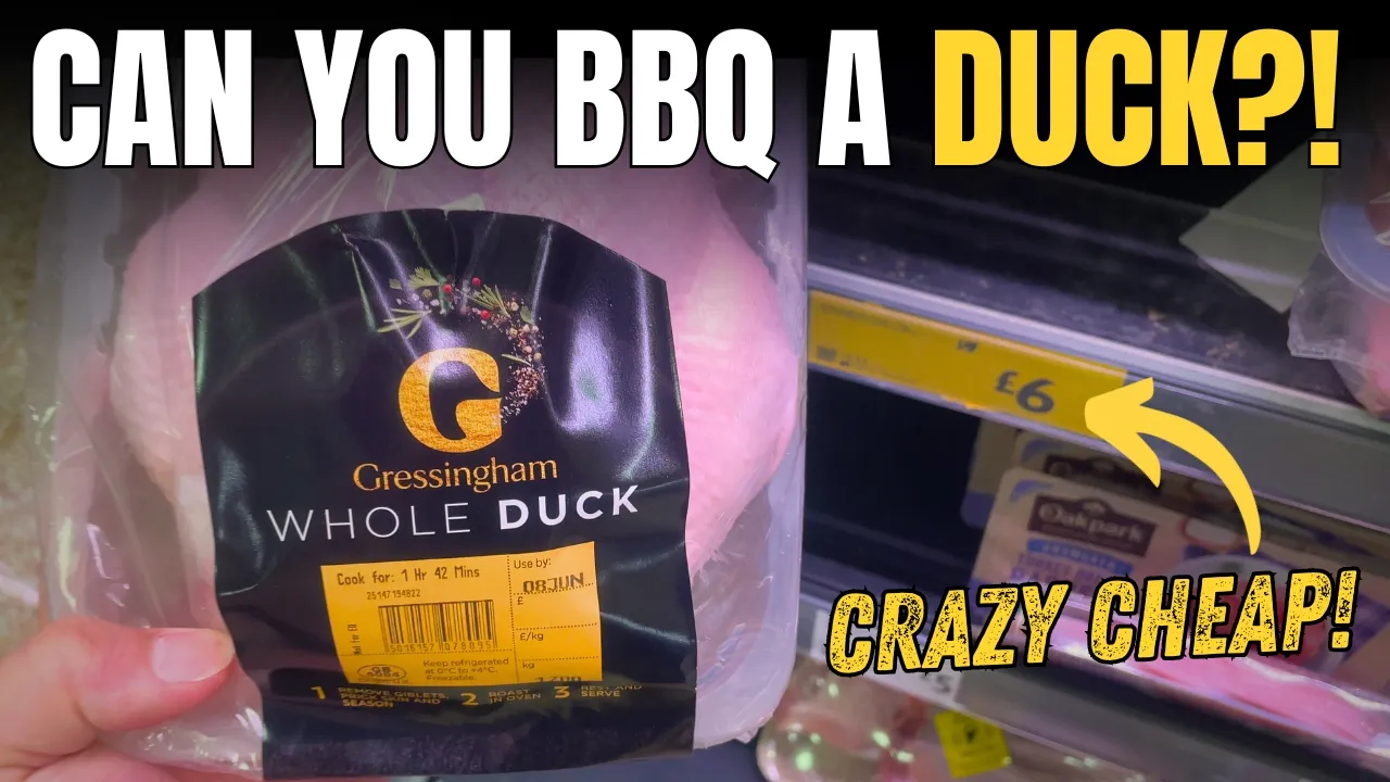£6 Whole Duck on the BBQ - Easy "Takeaway" Duck at home!