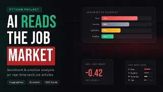 Build a Job Market Sentiment Analyser in Python HuggingFace Streamlit