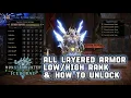 All Low High Rank Layered Armor Male and How to - MHW Iceborne