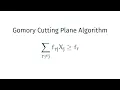 Solving Integer Linear Program using Gomory Cutting Plane Algorithm