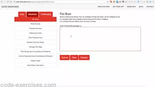 FizzBuzz Programming Interview Exercise in Java