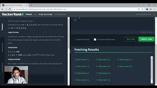 hackerrank array reversal question in c preperation section in easiest way ever