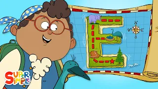 An Exhilarating Expedition on E Island Captain Seasalt And The ABC Pirates Cartoons For Kids