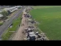Unsafe unsanitary unacceptable Merced homeless encampment off Hwy 99 removed