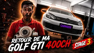 LE RETOUR DE MA GOLF GTI 😈 400CH !!! 🚀 (Stage 3) Partie 1