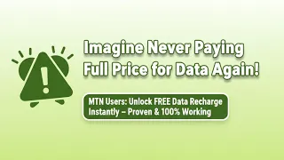 how to unlock free mtn data recharge account creation u0026 set up