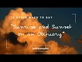 15 Other Ways to Say Sunrise and Sunset on an Obituary with Examples