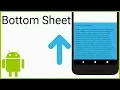 Persistent Bottom Sheet - Android Studio Tutorial