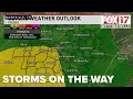 STORMS in Middle Tennessee may bring HIGH WINDS HEAVY RAIN and POSSIBLE TORNADO