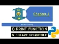 Chapter 1 Print Escape Sequence in Python