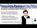 Panel Data Models Using Stata Regression Analysis and Estimation Methods Stata Tutorials 50