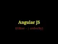 Angular JS - 6 Filter