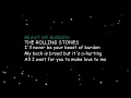 Beast of Burden - The Rolling Stone (Lyrics)