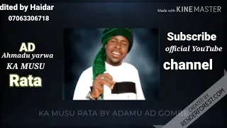 AHMADU YARWA KA MUSA RATA BY ADAMU AD GOMBE 