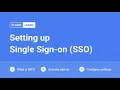 Setting up single sign on SSO