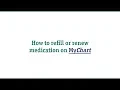 MyChart Medication Refill
