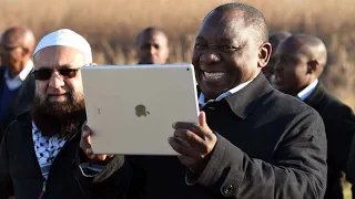 cyril ramaphosa ipad amapiano 