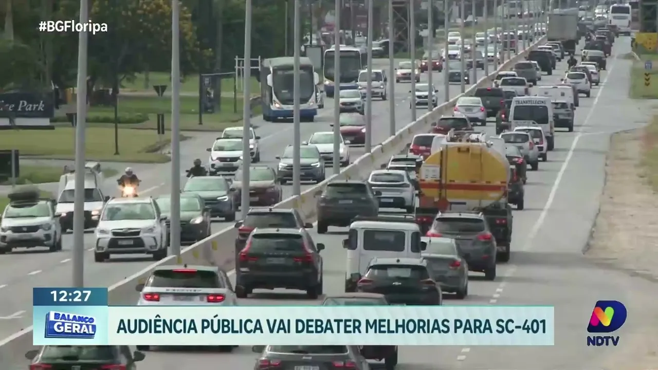 SC-401: audiência pública busca soluções para congestionamentos na rodovia
