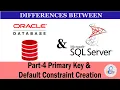 Primary Key Default Constraint Creation - Part 4