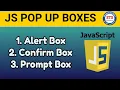 Javascript Dialog Boxes Alert Box Prompt Box Javascript Tutorial