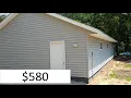 Menards Garage 24 x 48 Kit Multi Siding Part VII