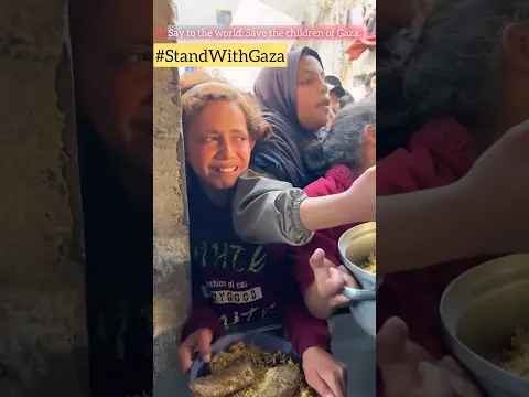 Say to the world: Save the children of Gaza ✌️ Allahuakbar 👆🥹#respect #gaza #humanity #world