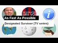 Designated Survivor TV series As Fast As Possible