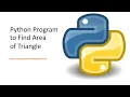 Write a Python program that will accept the base and height of a triangle and compute the area