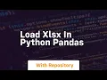 load xlsx in python pandas