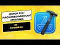 Fix Issue Missing Required Module in Xcode 15 Missing Required Module FirebaseDatabaseInternal
