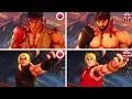 All Japanese Voice Intros Compared To All English Voice Intros Street Fighter V