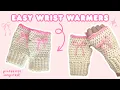 easy crochet wrist warmers beginner friendly crochet fingerless gloves how to crochet