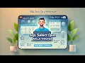 Mastering SQL SELECT SQLZOO Quiz Walkthrough SQL Tutorial for Beginners