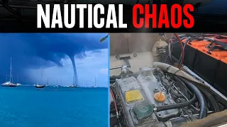 Our Smoking Broken Yacht Engine & Tornado Touchdown