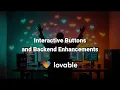Chapter 15 Interactive Buttons and Backend Enhancements Lovable dev Course