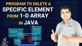 Java Program to Delete a Specific Element from 1 D Array