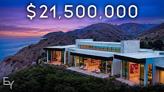 Touring Malibu’s Newest Modern Estate Above the Pacific Ocean