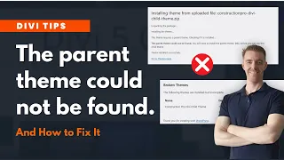 Fix Divi Child Theme Error The Parent Theme Could Not Be Found in WordPress