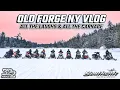 OLD FORGE NY SNOWMOBILING LAST WEEKEND ON SNOW DID NOT DISAPPOINT BLOWN UP AND ON FIRE SKIDOO