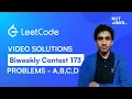 Leetcode Biweekly Contest 173 Solutions Problems A-D Explained NxtWaveTech