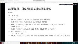 JAVA Tutorial 3 - Classes Variables and Getting User Input