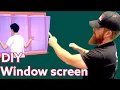 DIY How to EASILY make a WINDOW SCREEN for any size window in 10 Minutes