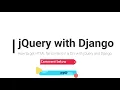 Django get HTML file content in a DIV using jQuery Ajax